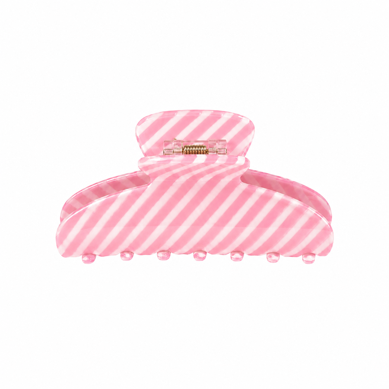 Big Clip in Strawberry Candy Stripe