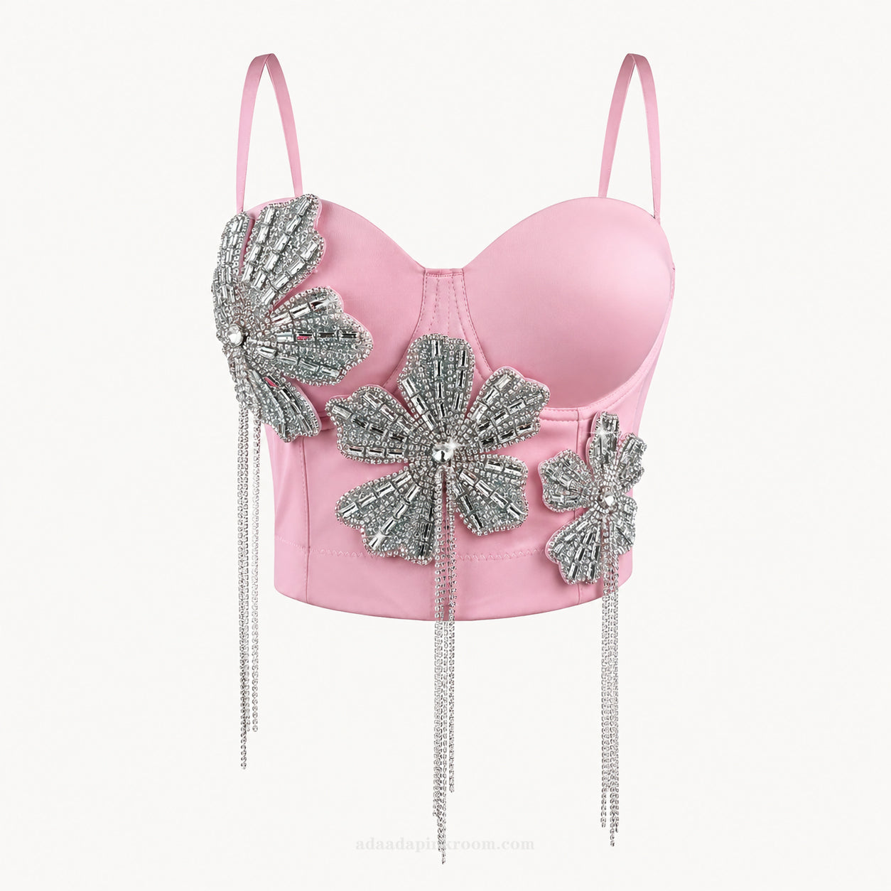 Embellished Corset Crop Top