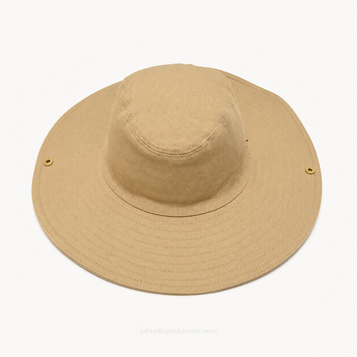Wide-Brim Snap Sun Hat
