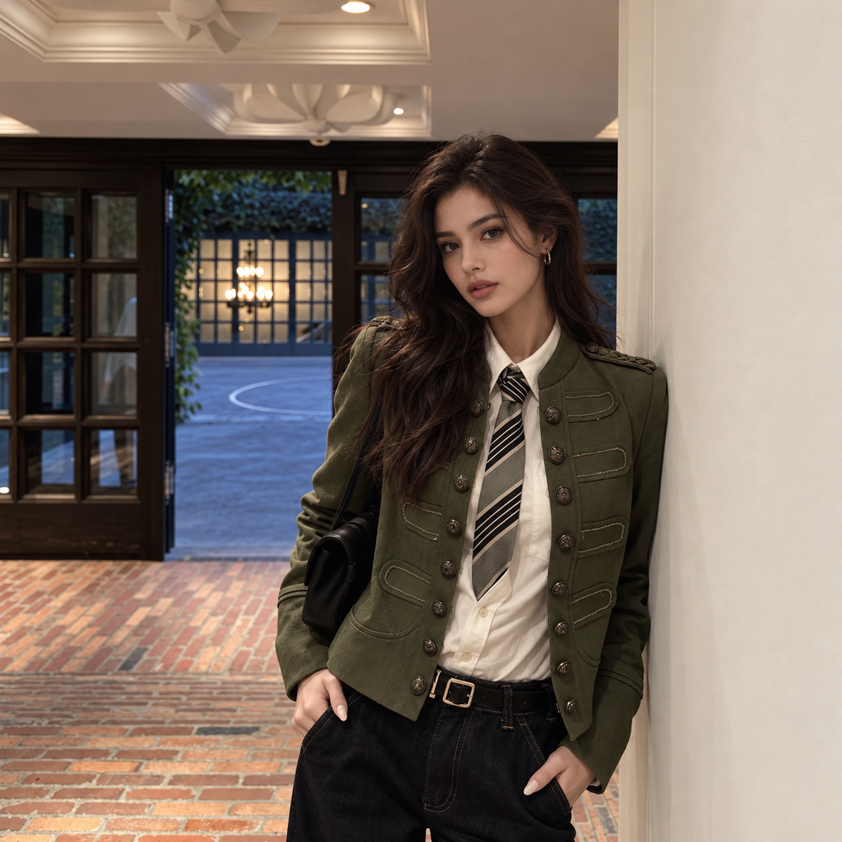 Military Button Jacket