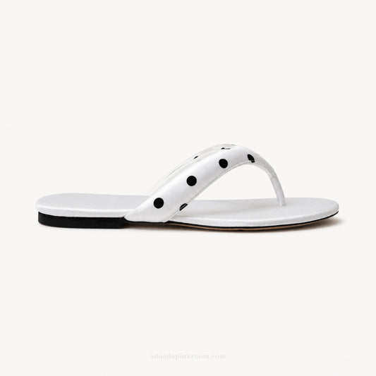 Polka Dot Flat Sandals