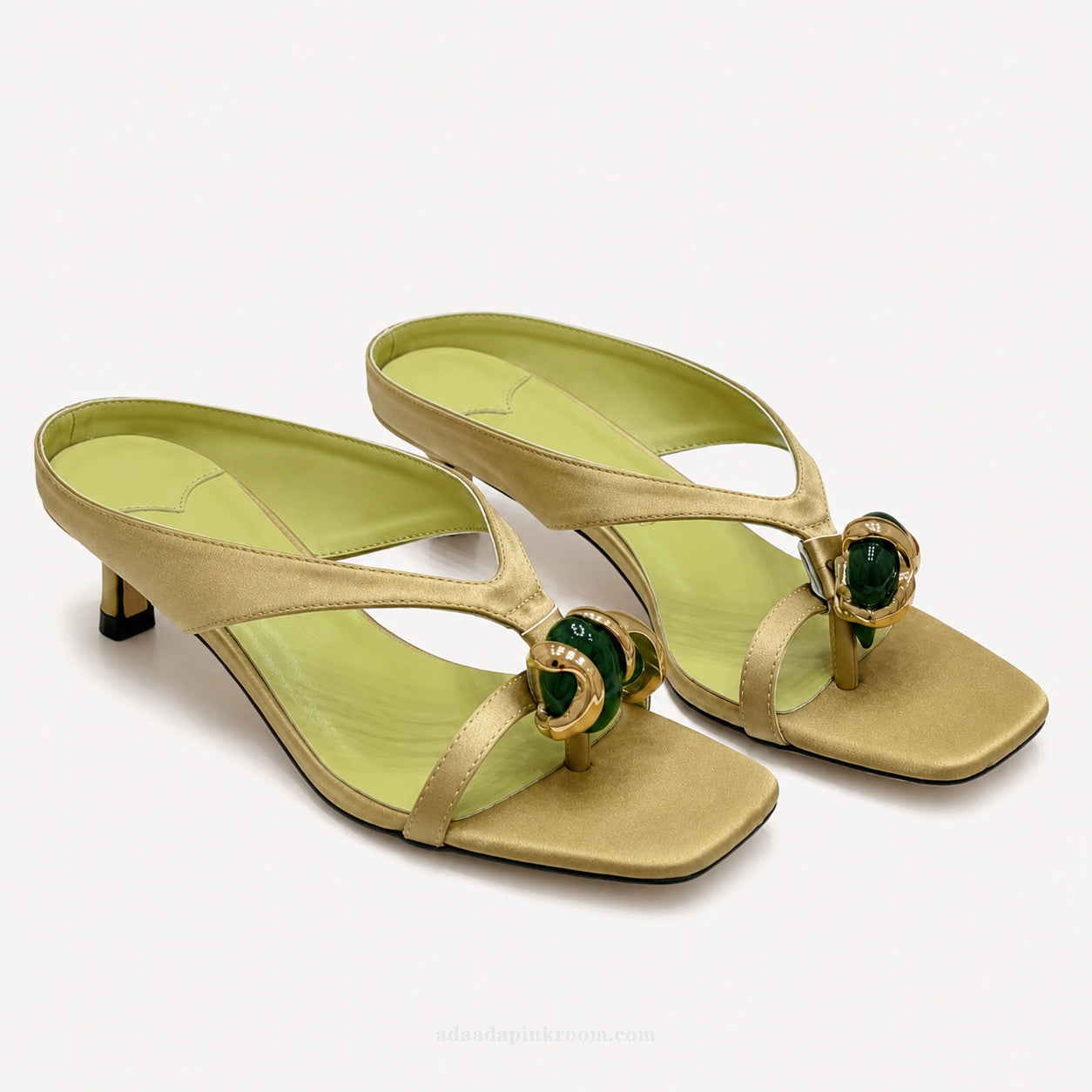 Sculptural Detail Thong Sandals