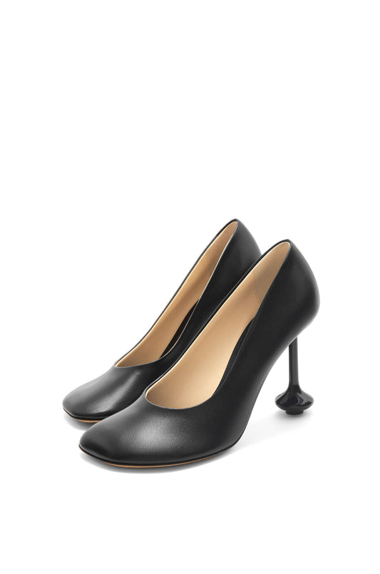 Soft leather high heels