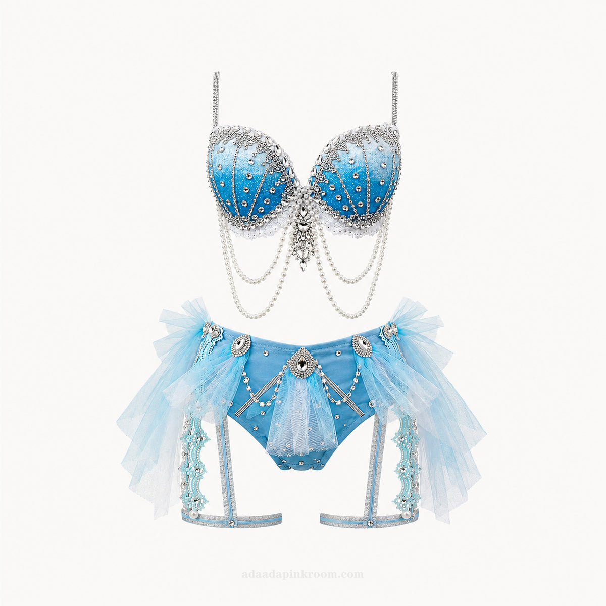 Embellished Tulle Rave Set