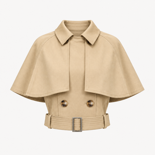 Sable Cape Overlay Jacket