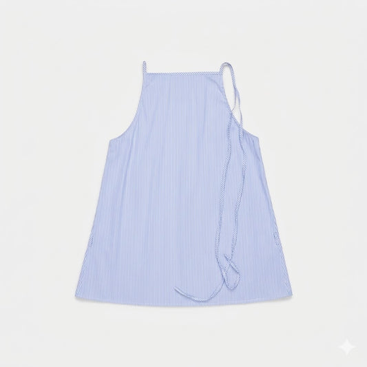 STRIPED TIE CAMISOLE TOP