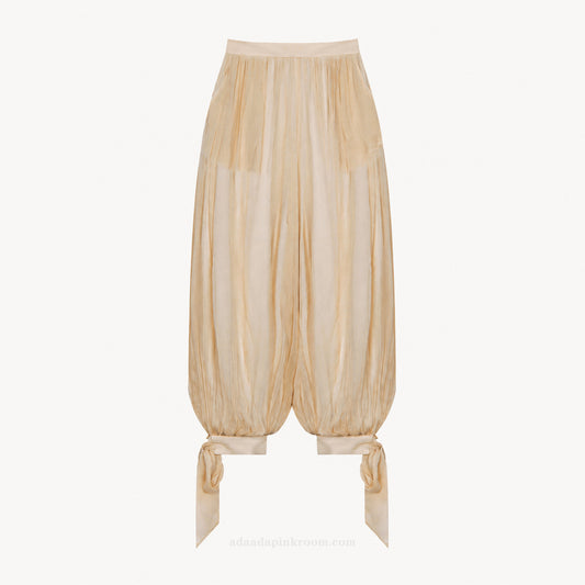 TIE-HEM BALLOON PANTS
