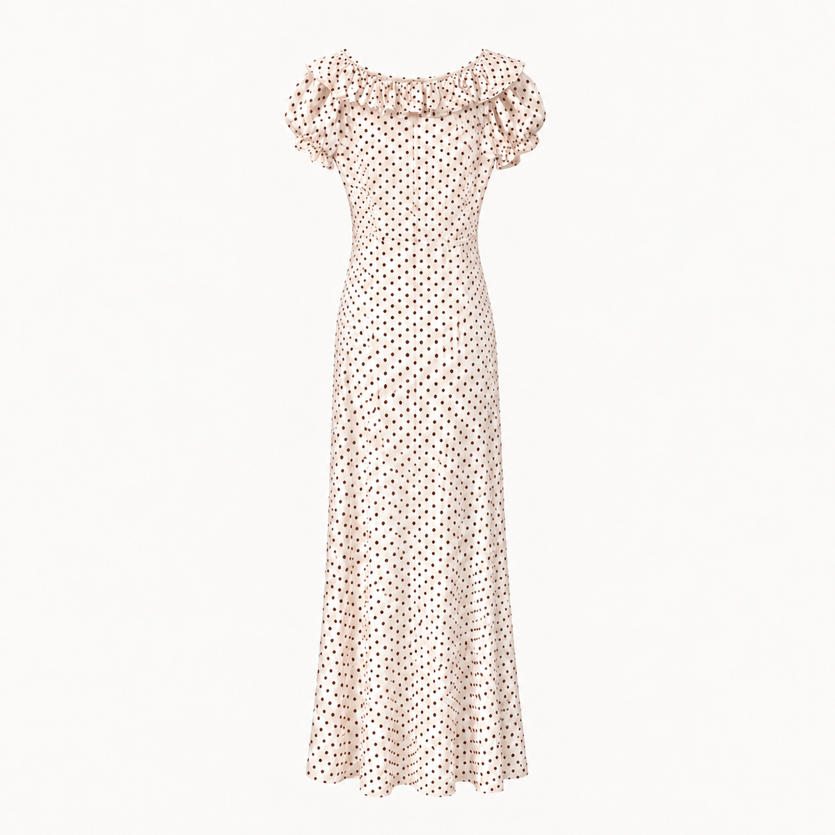 Siena Polka Dot Ruffle Maxi Dress