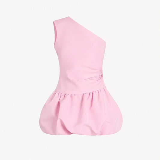 ONE-SHOULDER PEPLUM TOP