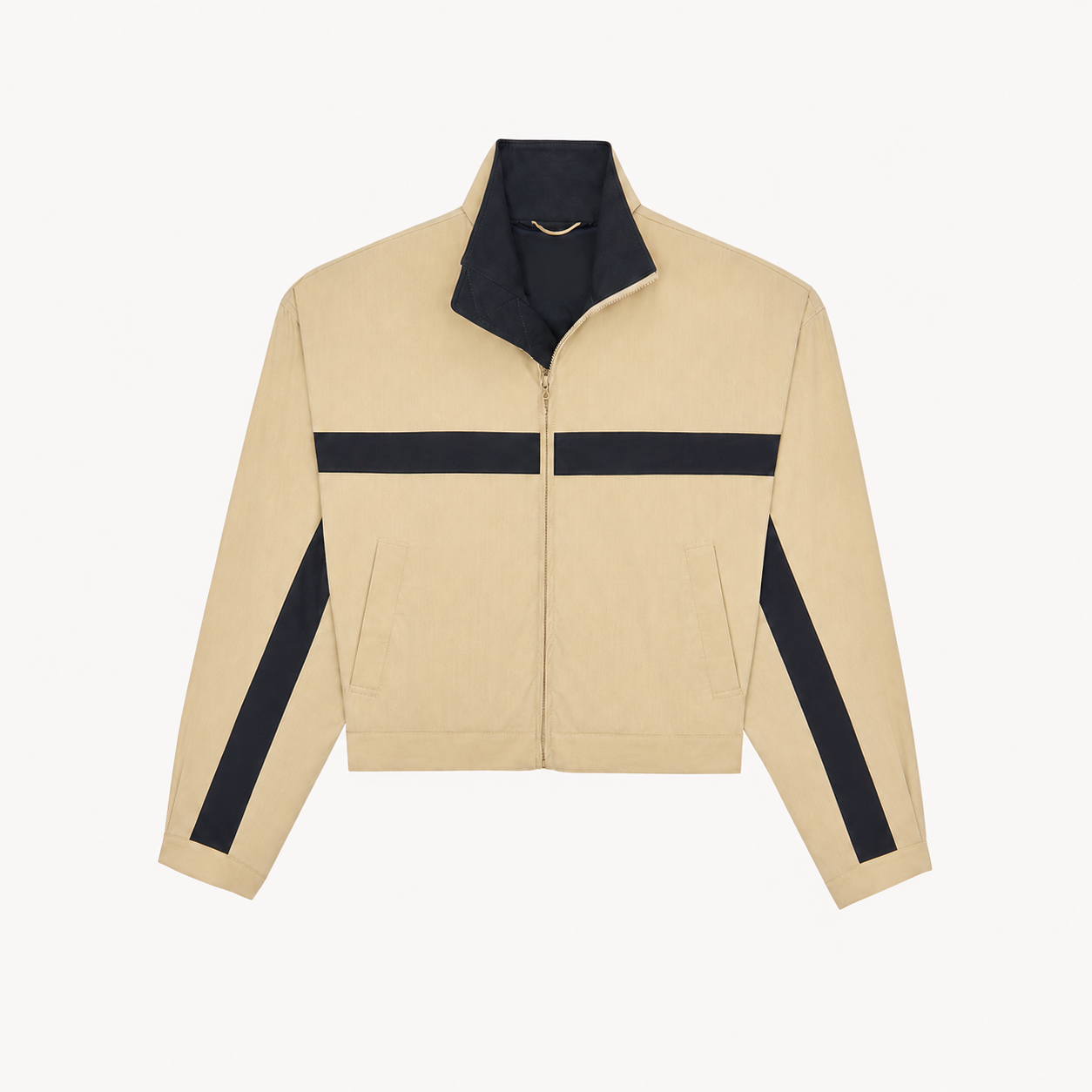Contrast Cropped Jacket