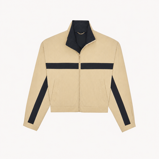 Contrast Cropped Jacket
