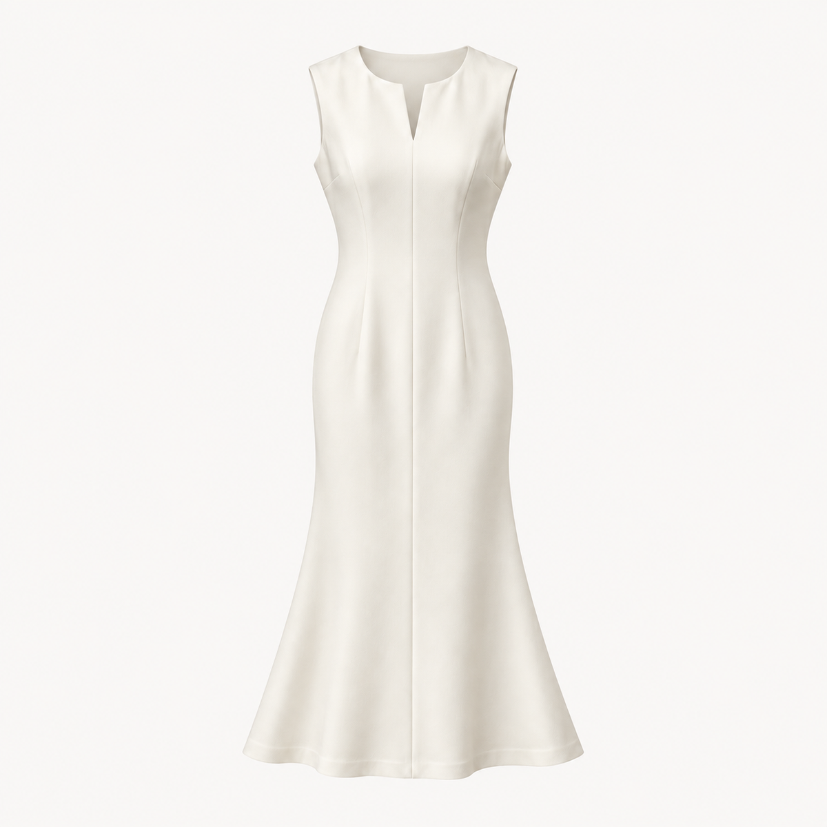 Calla Triacetate Midi Dress - Black