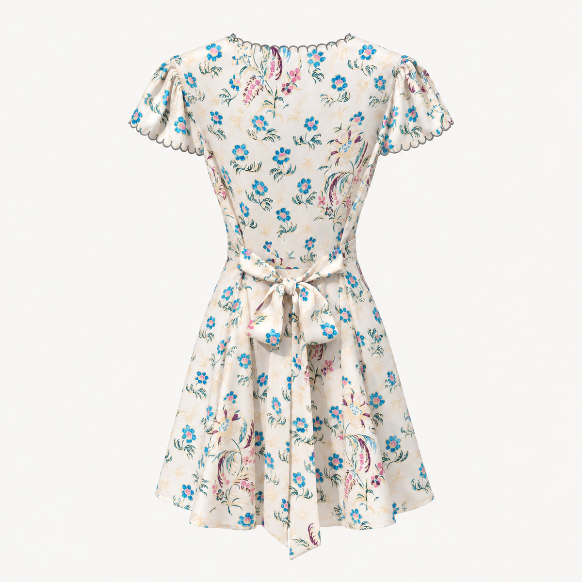 Bluebell Silk Floral Mini Dress