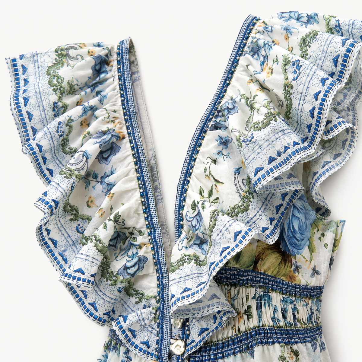 Delphine Floral Ruffle Mini Dress