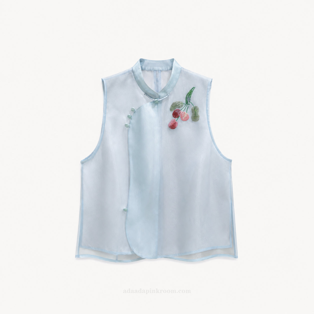 Mulberry Silk Jacquard Vest