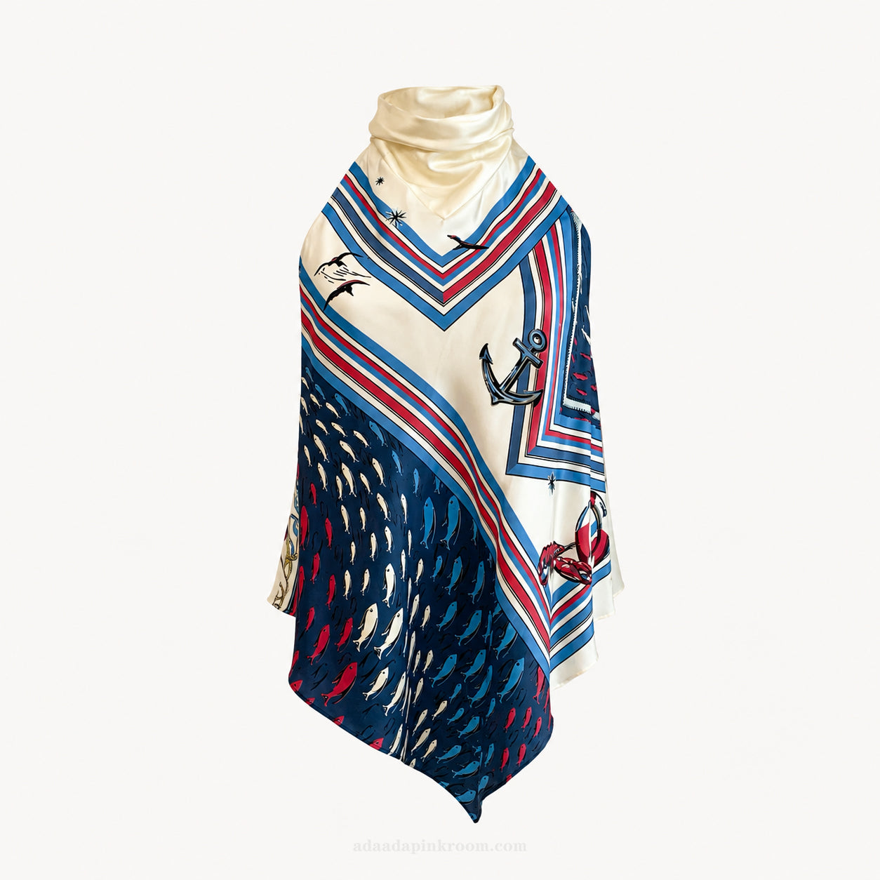 Printed Scarf Top