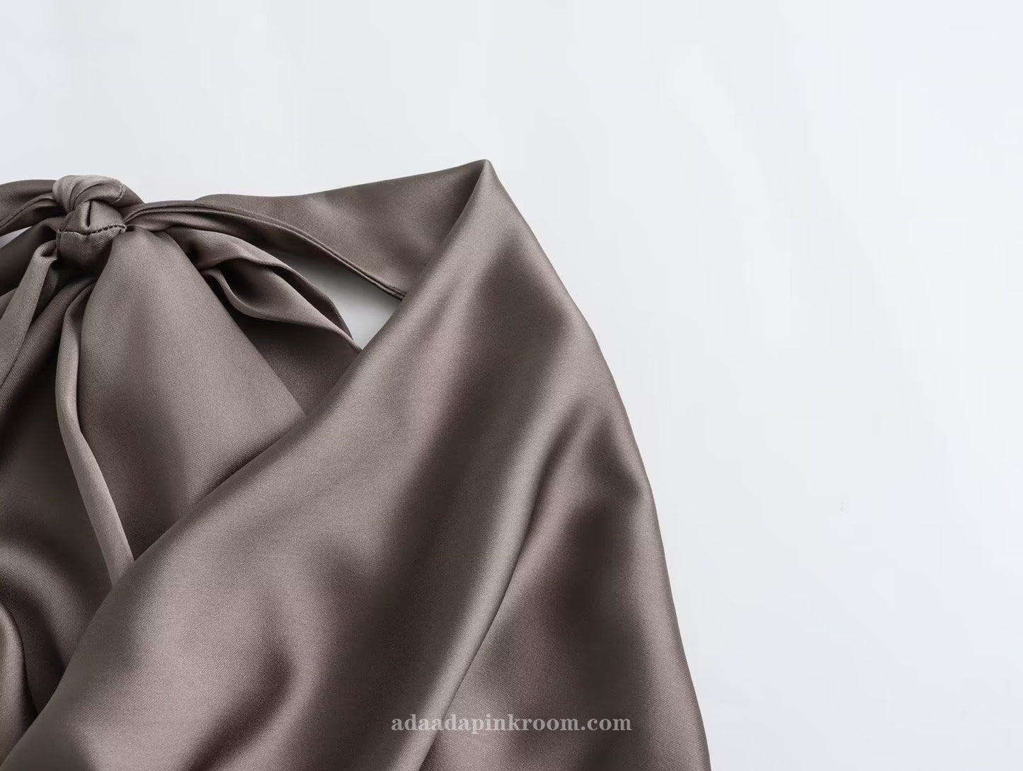 Satin halterneck top