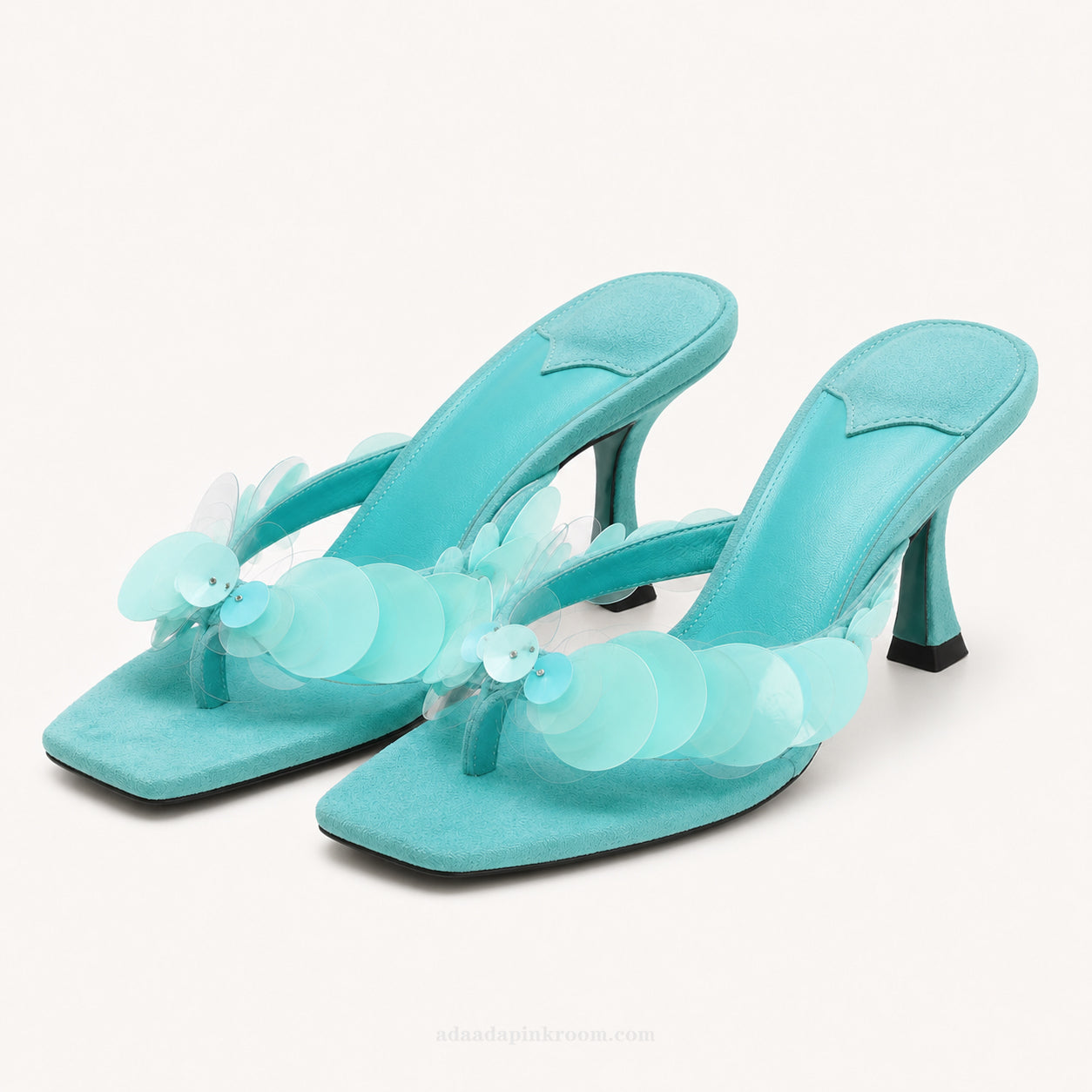 Sculptural Detail Thong Sandals