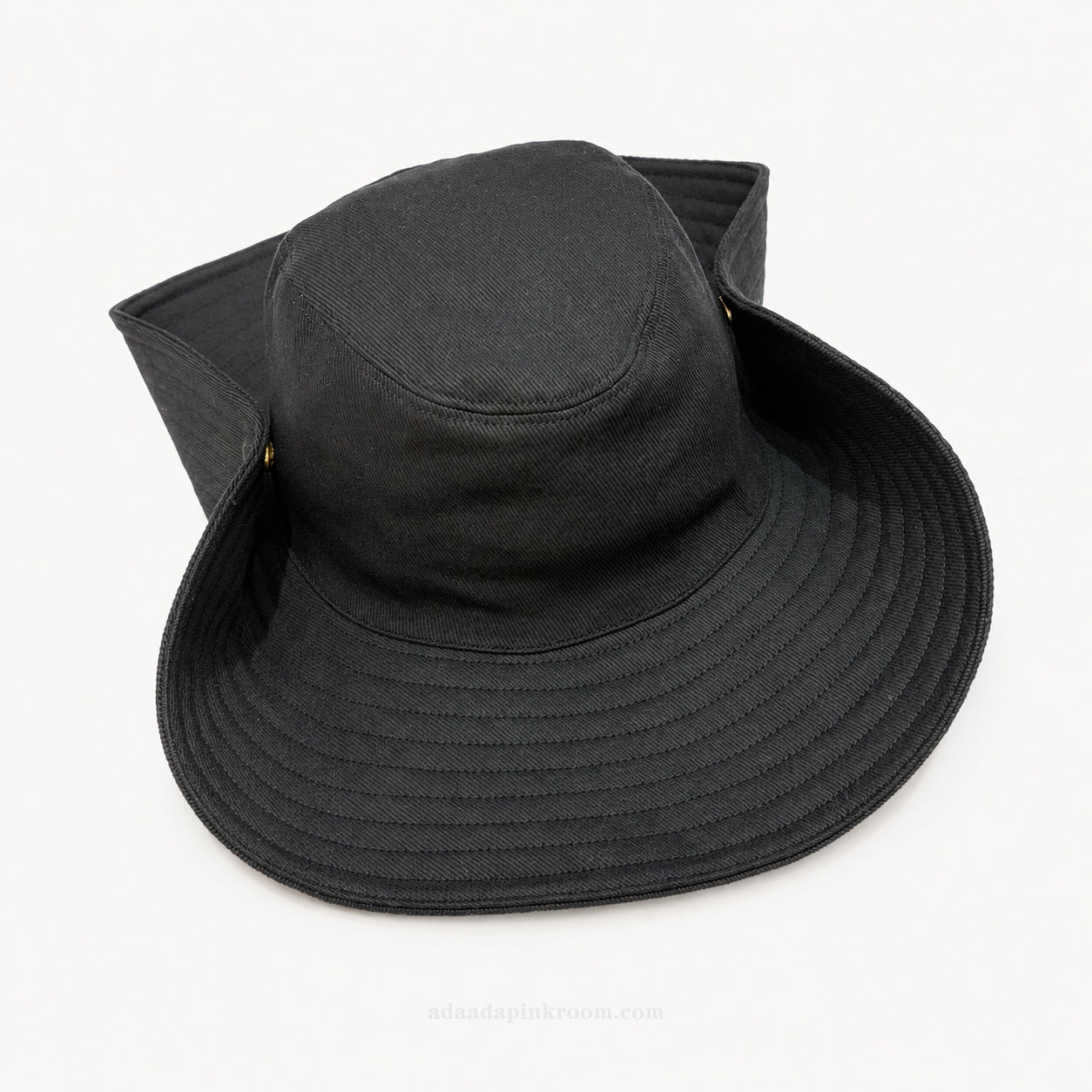 Wide-Brim Snap Sun Hat