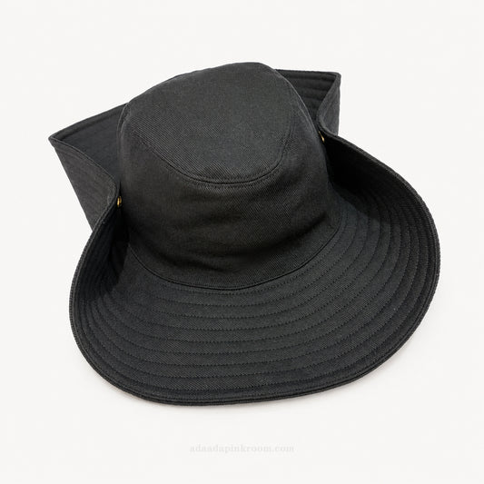 Wide-Brim Snap Sun Hat