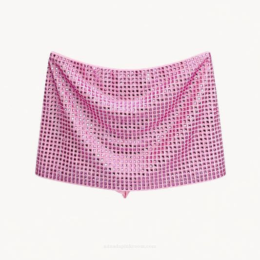 Rhinestone Mini Skirt