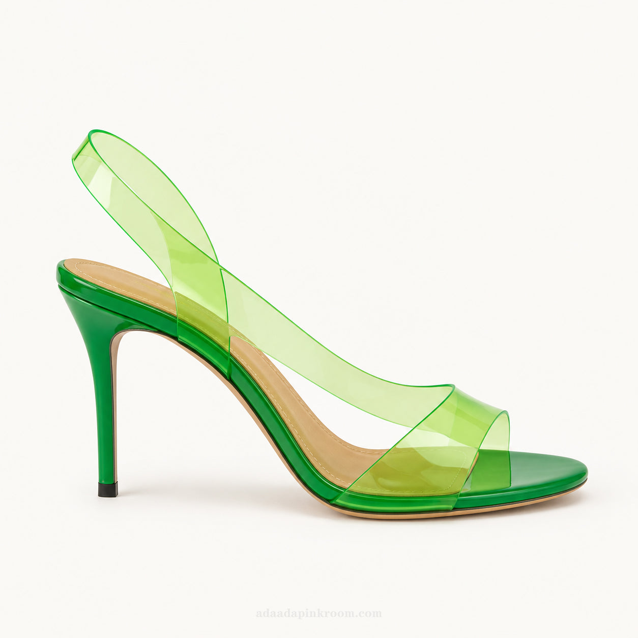 Transparent Heeled Sandals