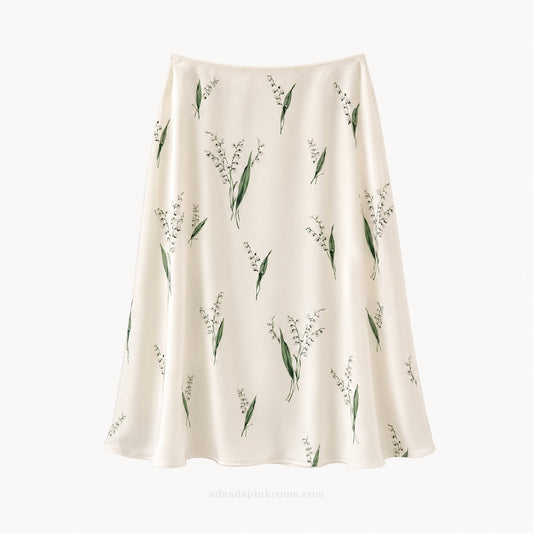 LILY PRINT MIDI SKIRT