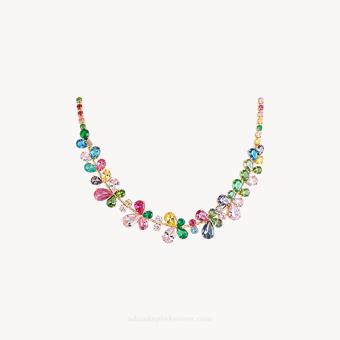 Multicolored Crystal Necklace