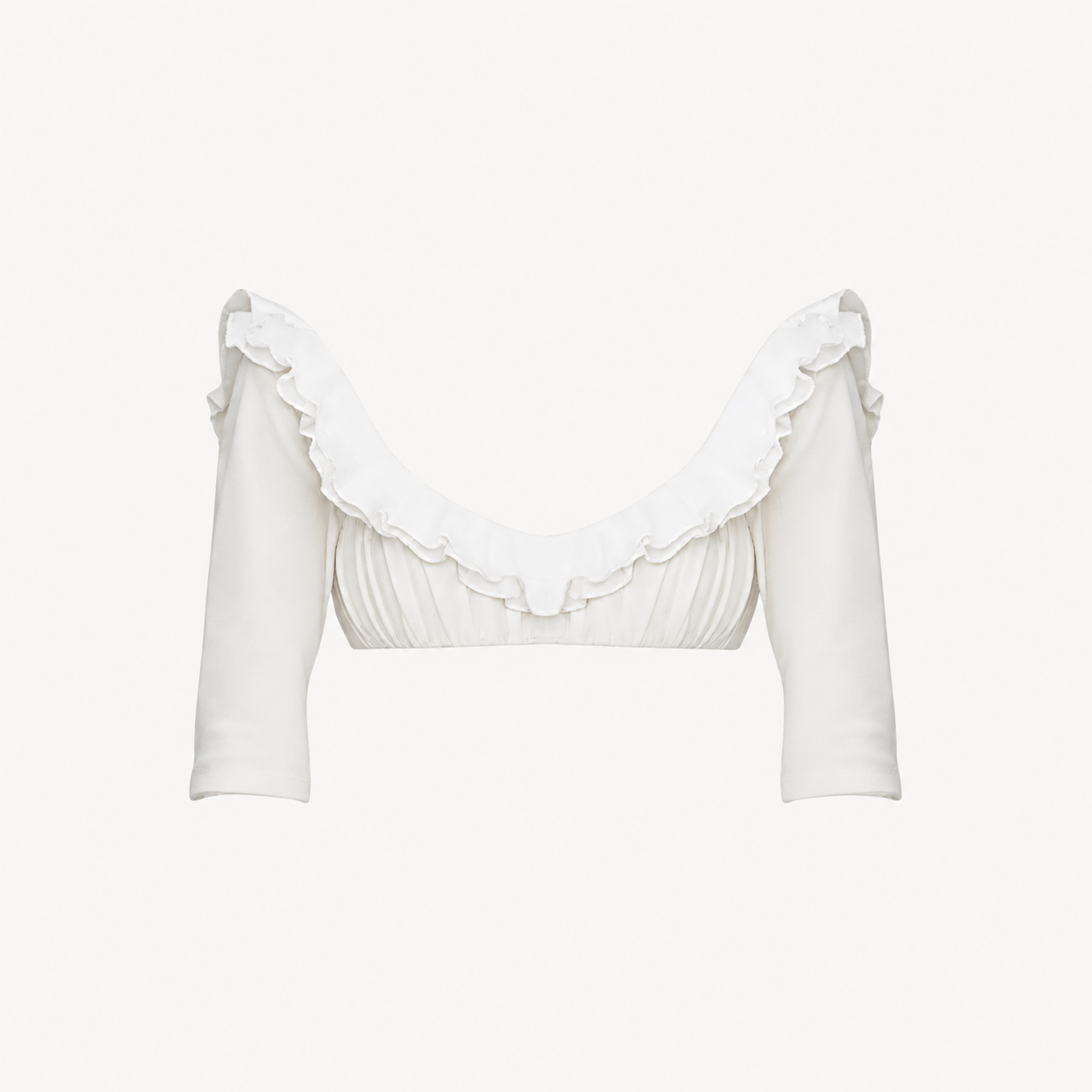 RUFFLED OFF-SHOULDER TOP