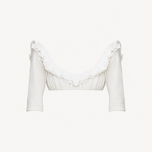 RUFFLED OFF-SHOULDER TOP