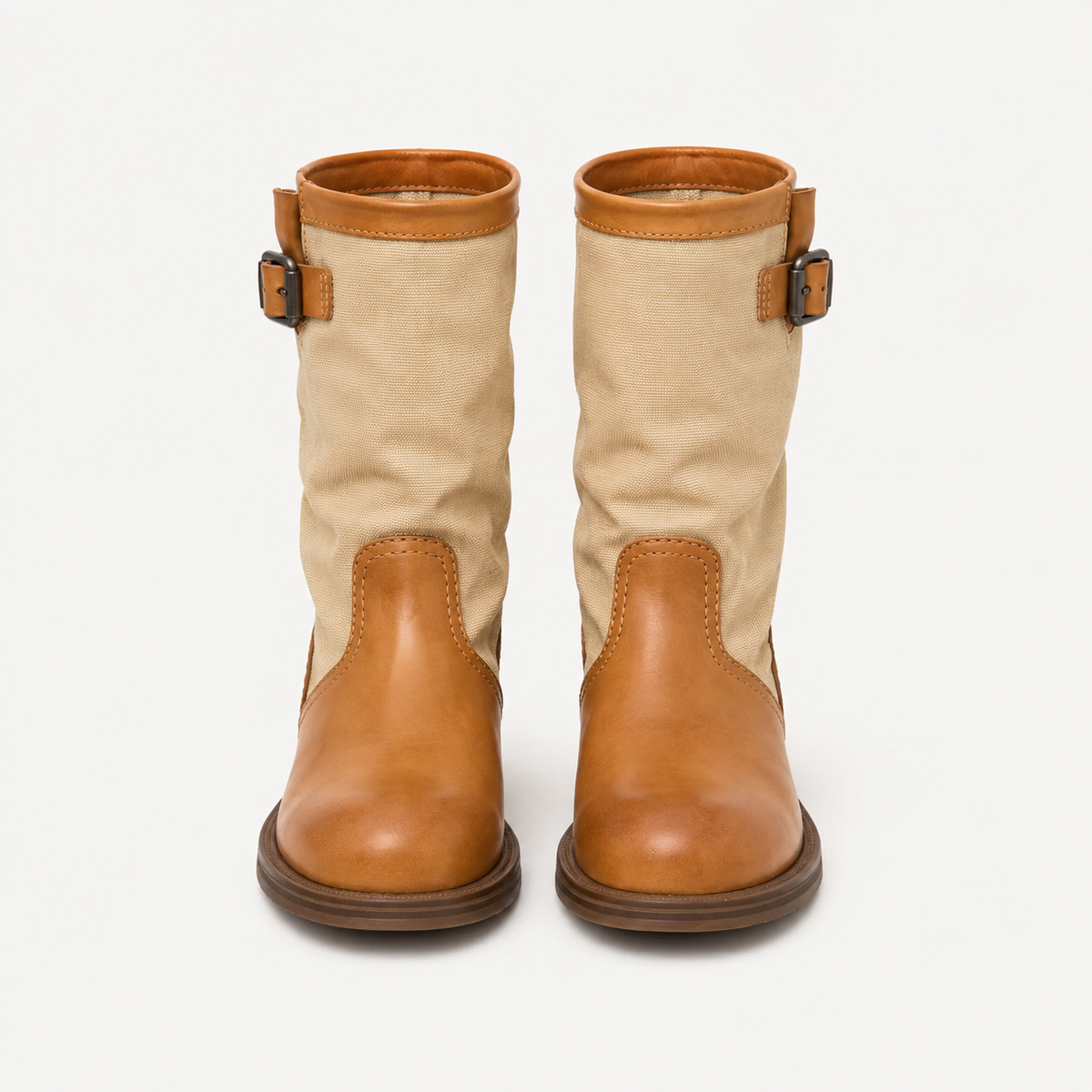 Sienna Contrast Buckle Boots