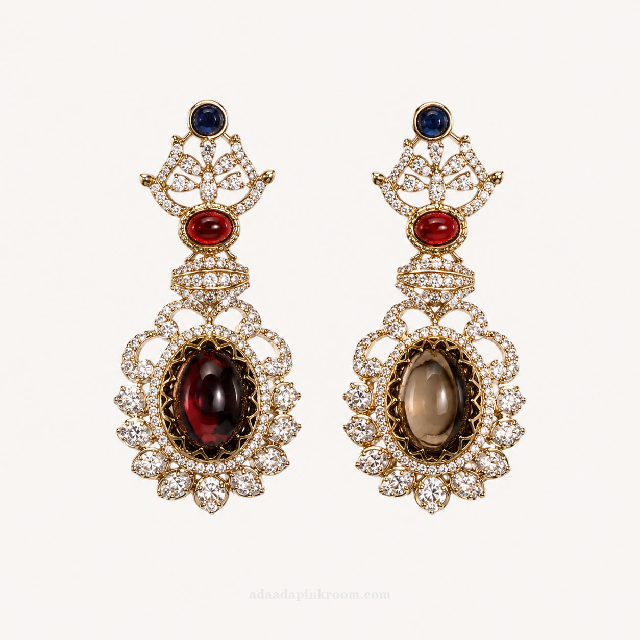 Jeweled Drop Earrings
