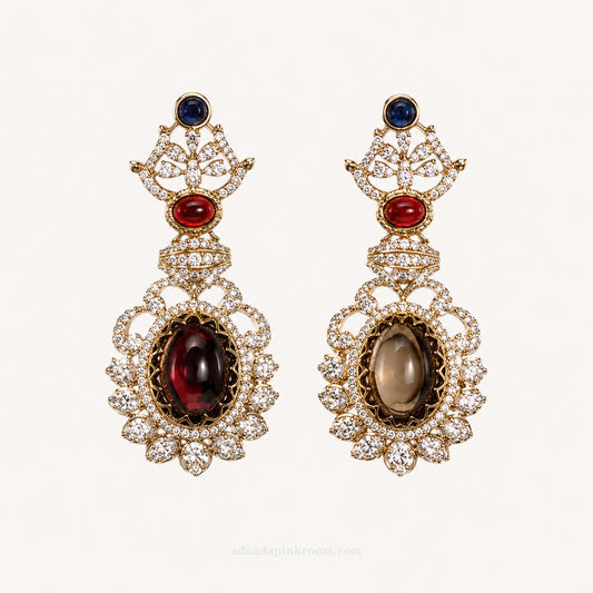 Jeweled Drop Earrings
