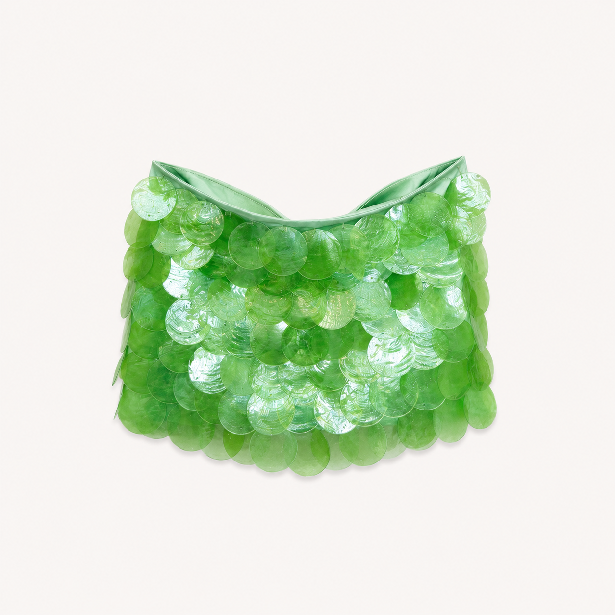Disc Sequin Mini Skirt