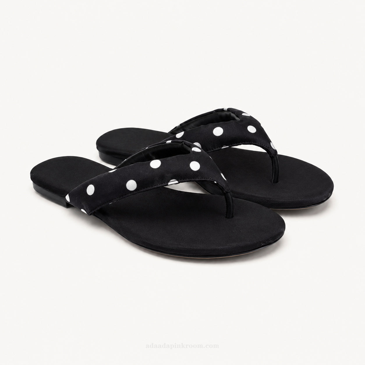 Polka Dot Flat Sandals