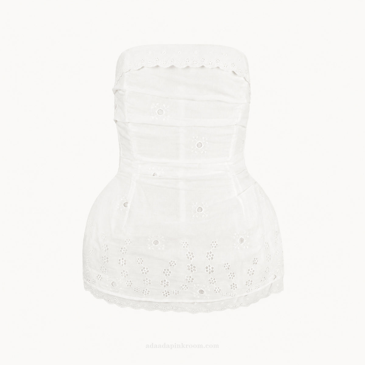 Blanca Eyelet Peplum Top