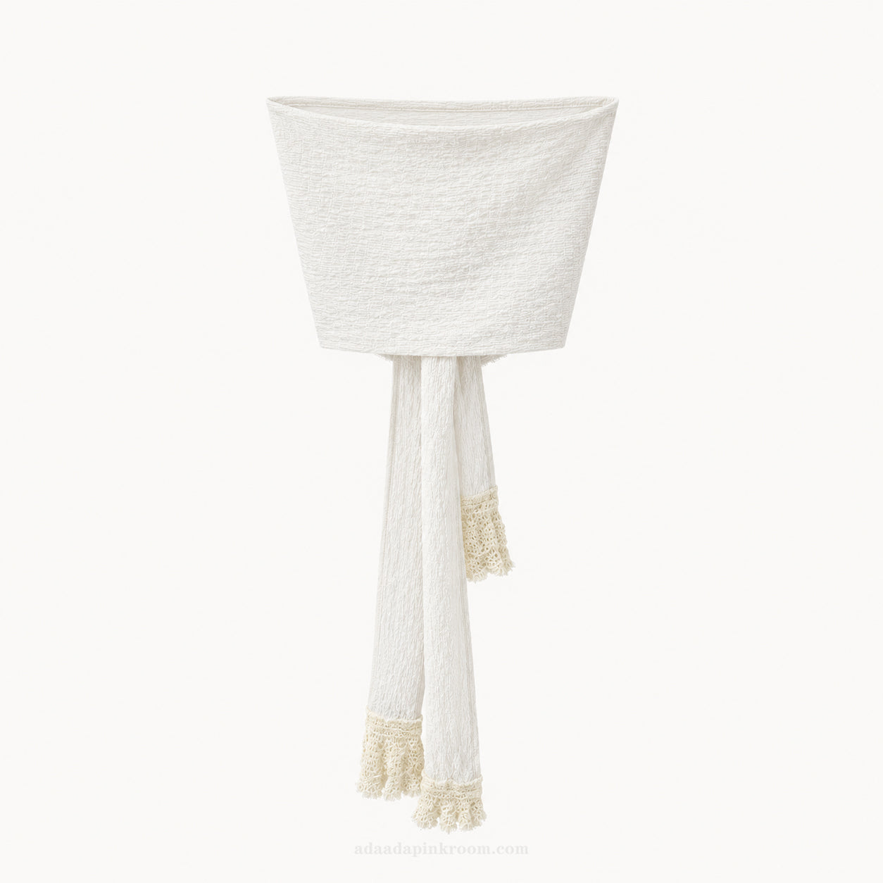 Textured Tie Bandeau Top