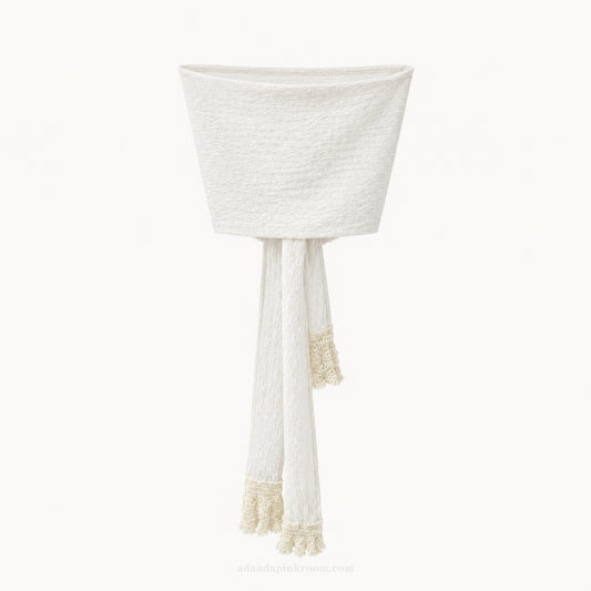 Textured Tie Bandeau Top