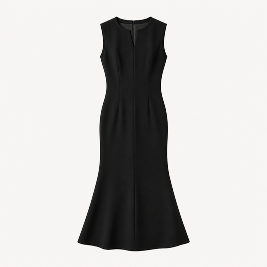 Calla Triacetate Midi Dress - Ivory