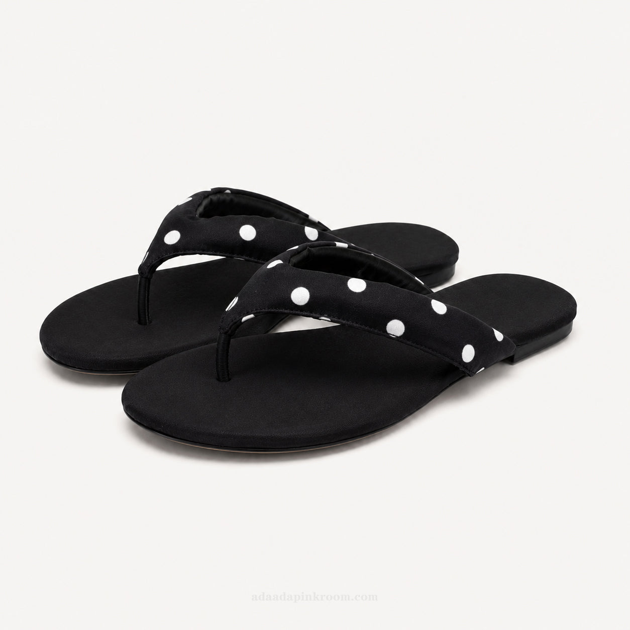 Polka Dot Flat Sandals