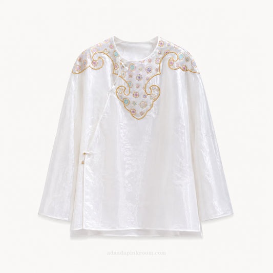 Mulberry Silk Jacquard Jacket