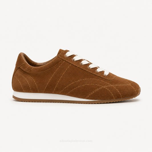Soft Suede Lace-Up Sneakers