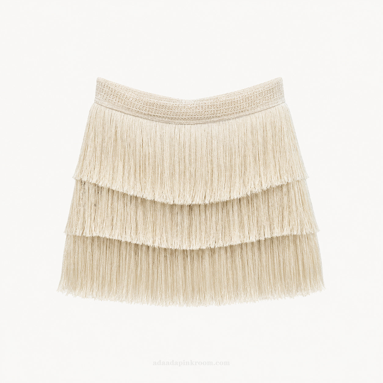 Fringed Mini Skirt