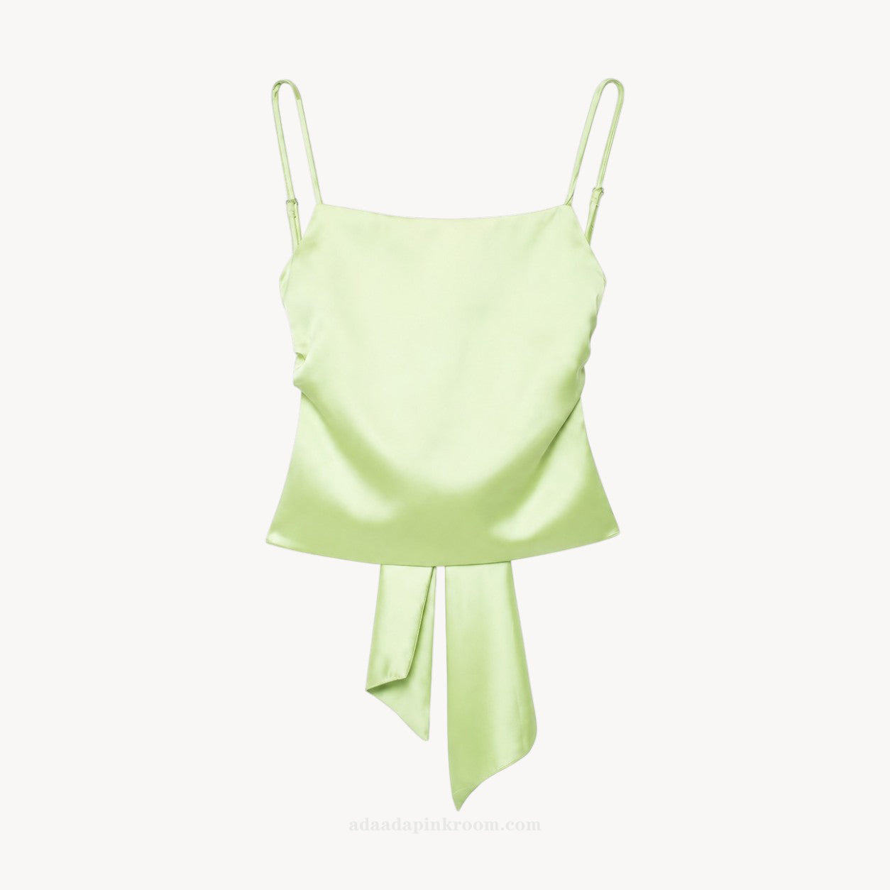 SATIN TIE-BACK CAMISOLE TOP