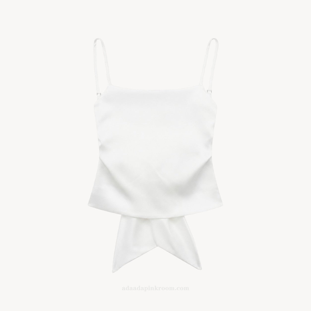 SATIN TIE-BACK CAMISOLE TOP