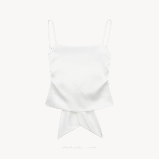 SATIN TIE-BACK CAMISOLE TOP