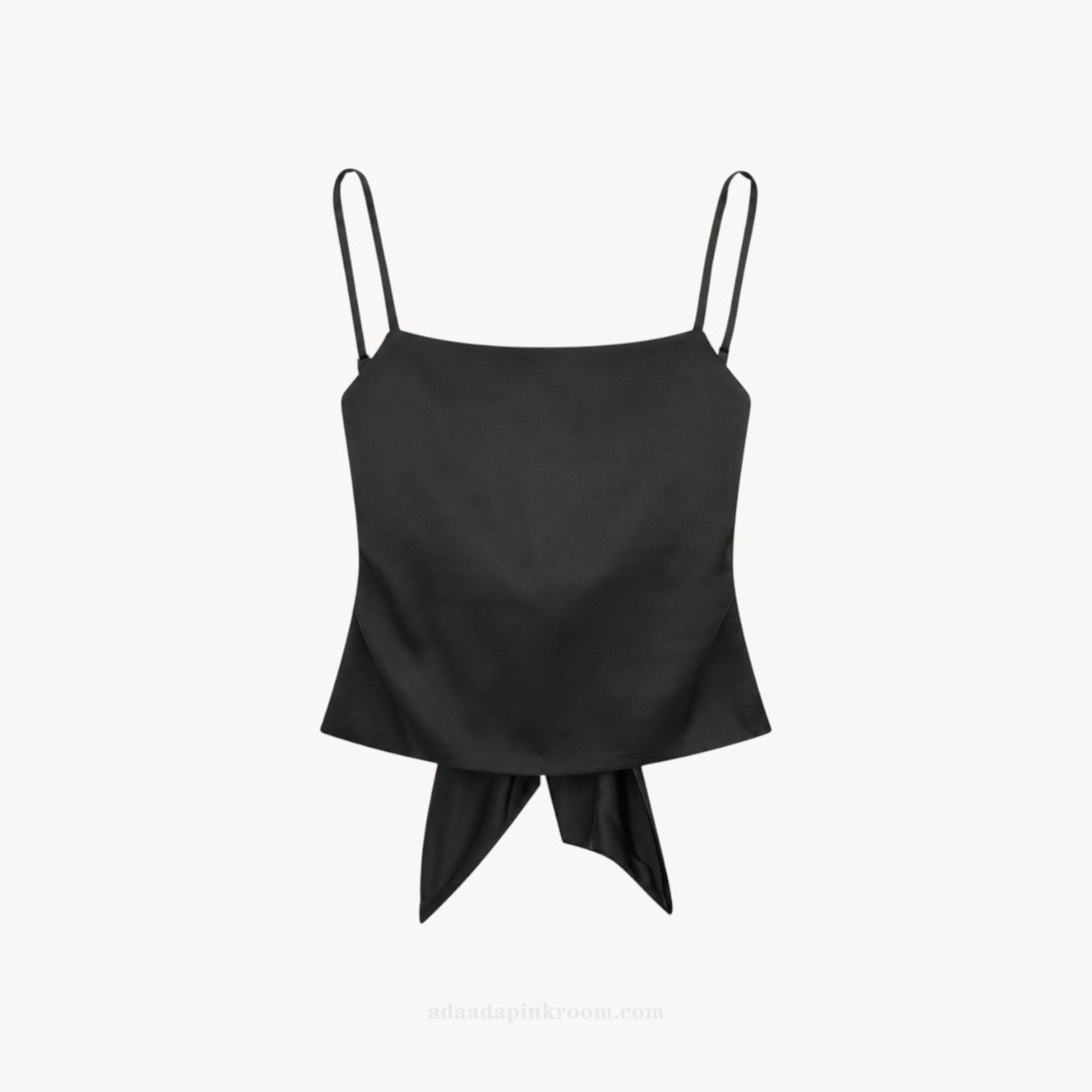 SATIN TIE-BACK CAMISOLE TOP