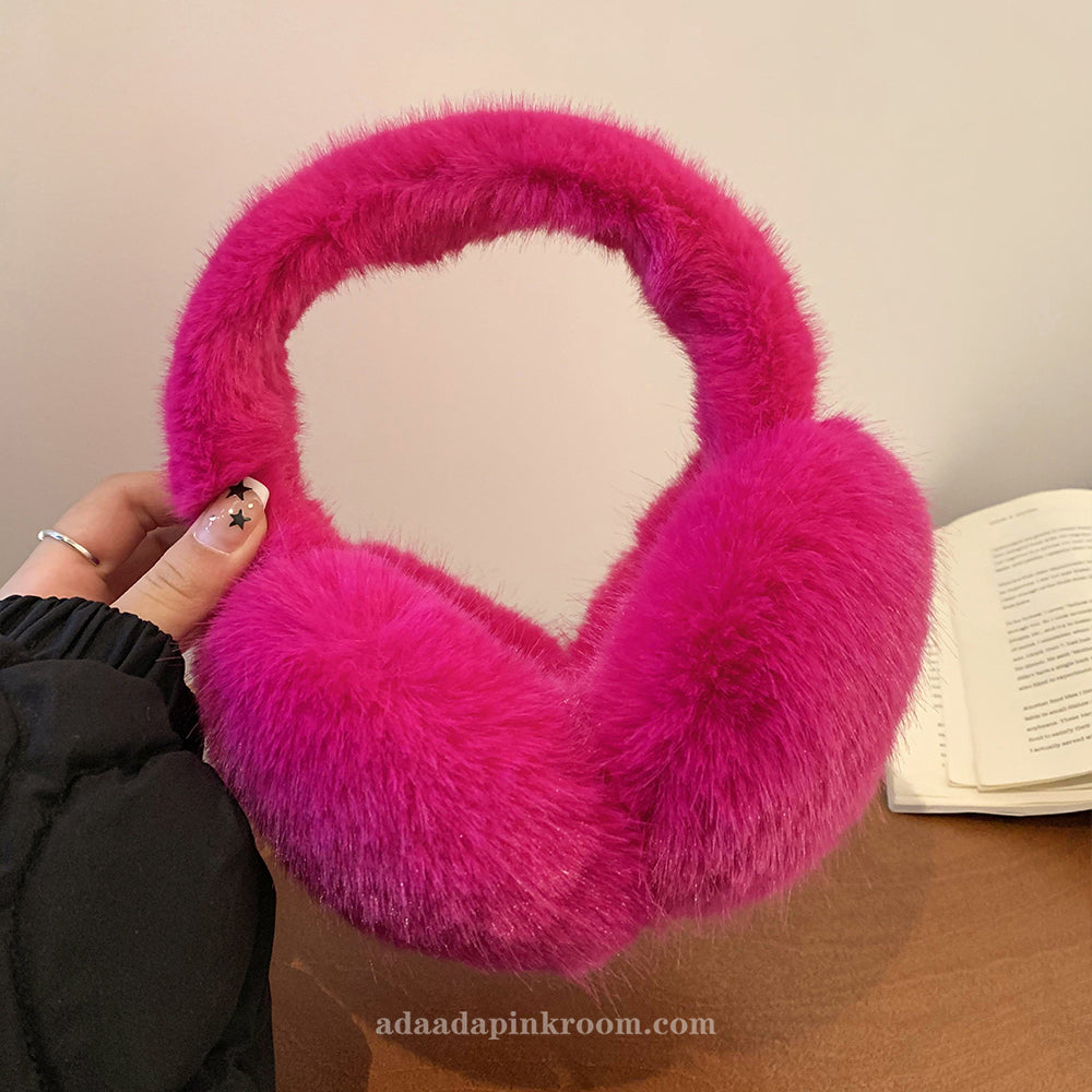 Plush warm earmuffs