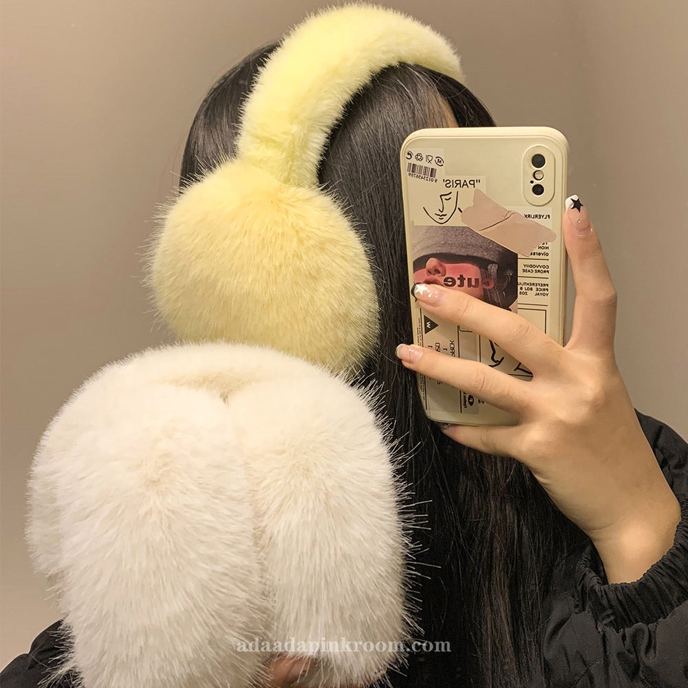 Plush warm earmuffs