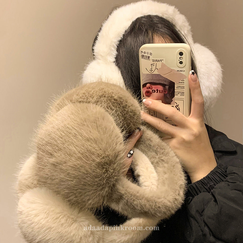 Plush warm earmuffs